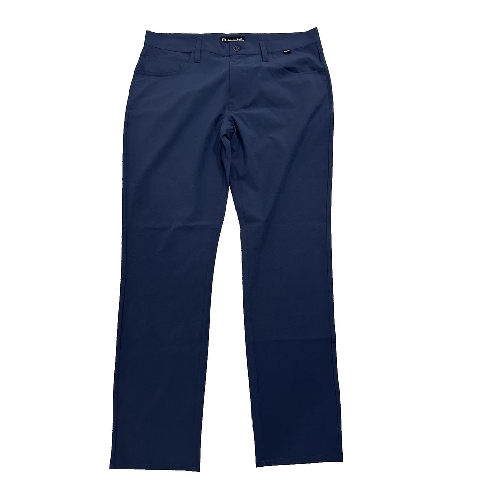 Travis Mathew Pants Men 36 Blue Performance Golf Chino Sport Light Weight